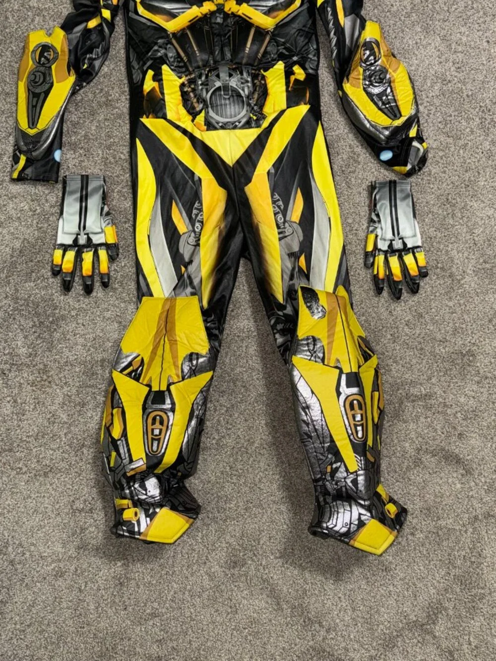 Boys Bumblebee Transformers Halloween Costume Size Large 10-12